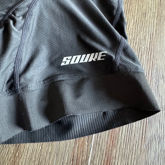 Souke Cycling Shorts • Padded Bike Shorts • Black Performance Ridewear - Picture 2 of 7